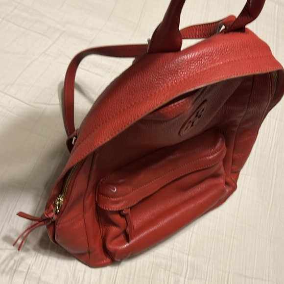 Tory Burch Red Leather Backpack - Picture 14 of 14
